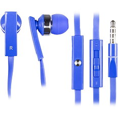 STREETZ in-ear headset för iPhone med mikrofon, blå
