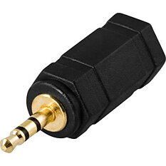 Deltaco Multimedia adapter, 2,5mm ha - 3,5mm ho, stereo