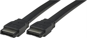 Deltaco SATA/SAS-kabel, skärmad, 0,2m