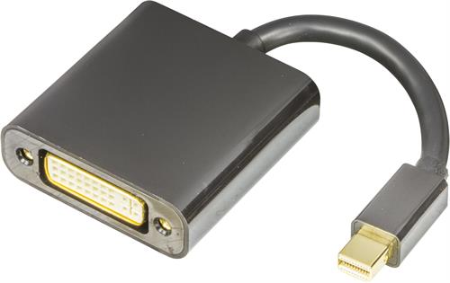 Deltaco mini DisplayPort till DVI-D Single Link adapter - 2