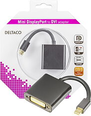 Deltaco mini DisplayPort till DVI-D Single Link adapter