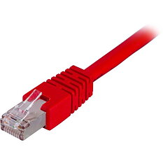 Deltaco F/UTP Cat6 patchkabel, 2m, röd