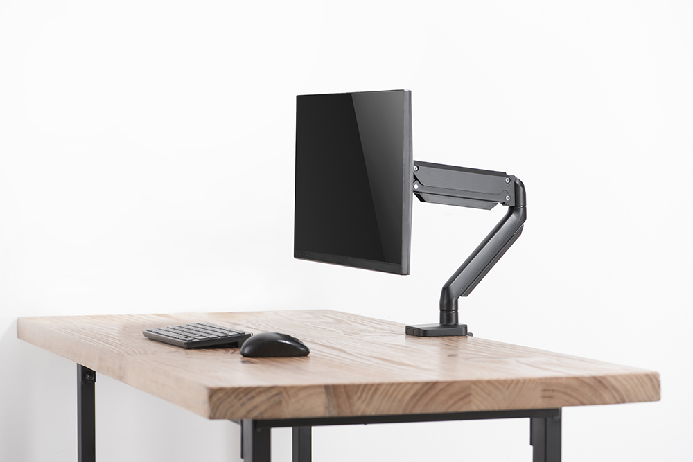 Deltaco Office Premium monitor arm med gasfjäder, 17"-32", svart - 8