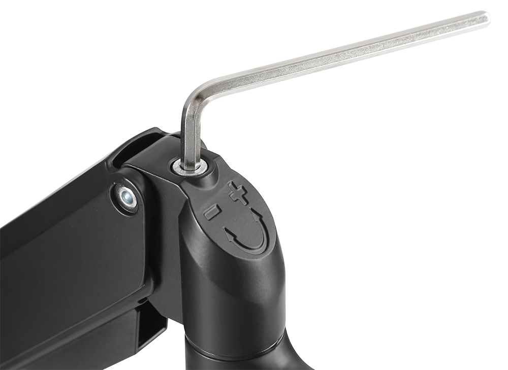 Deltaco Office Premium monitor arm med gasfjäder, 17"-32", svart - 6