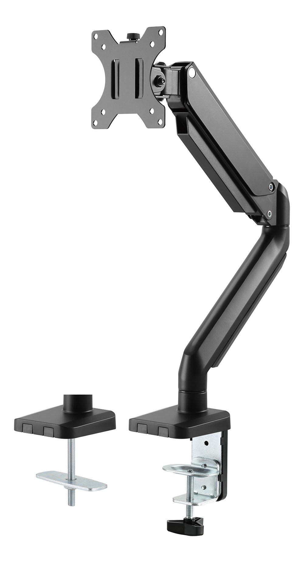 Deltaco Office Premium monitor arm med gasfjäder, 17"-32", svart - 2