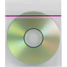 Aidata Plastficka för CD-skivor, förslutning, 100 pack