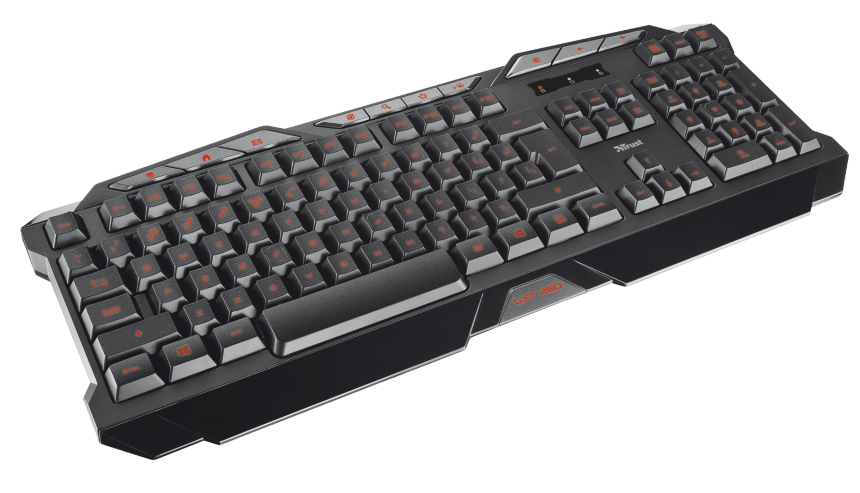 TRUST GXT 280 18 Gaming Keyboard, usb