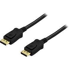 Deltaco DisplayPort monitorkabel, 1m, svart