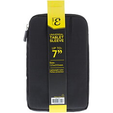 EPZI Universal Tablet Sleeve, nylonfodral för surfplattor upp till 7", svart