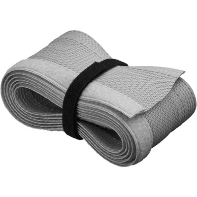 Deltaco Kabelsorteringsstrumpa i nylon, kardborrband, 3m, grå - 2