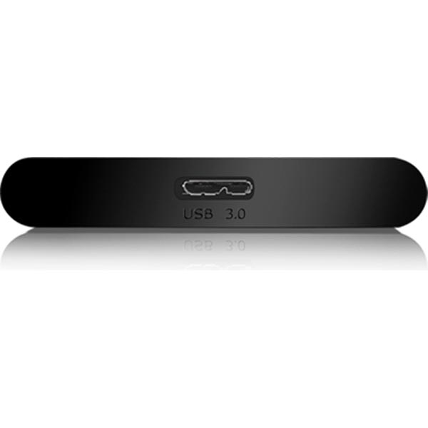 ICY BOX externt kabinett för 1x2,5" SATA-hårddisk, USB 3.0, aluminium, svart - 2