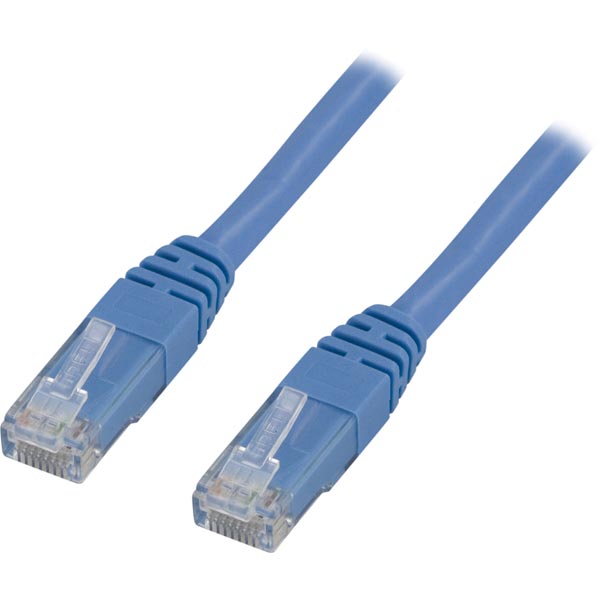 Deltaco UTP Cat6 patchkabel 3m, blå