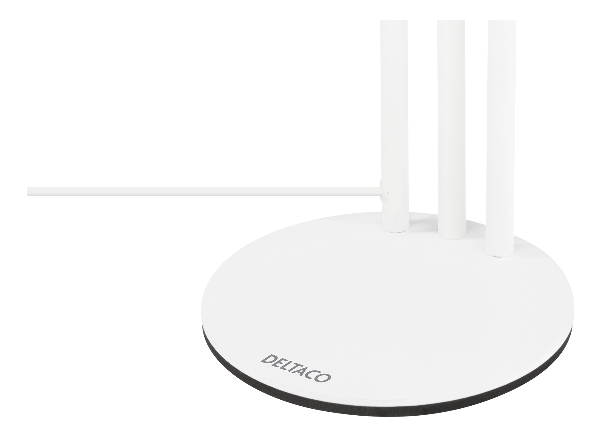 Deltaco 3-IN-1 Selfie Ring Lampa med smartphone och mikrofonhållare, vit - 3