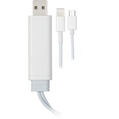 EPZI Universal sync/laddnings-kabel, 0,5m, vit