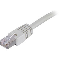Deltaco F/UTP Cat6 patchkabel, 1m, grå