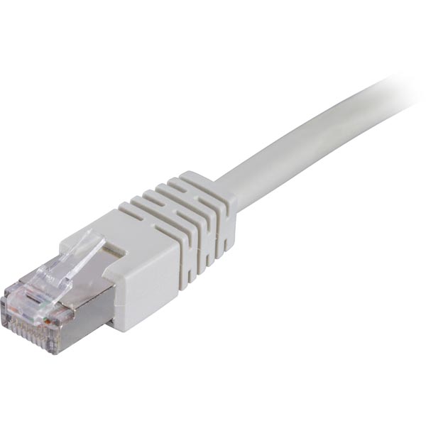 Deltaco F/UTP Cat6 patchkabel, 1,5m, grå