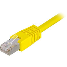 Deltaco F/UTP Cat6 patchkabel, 3m, gul