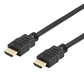 Deltaco flexibel HDMI-kabel, 3m, 4K, svart