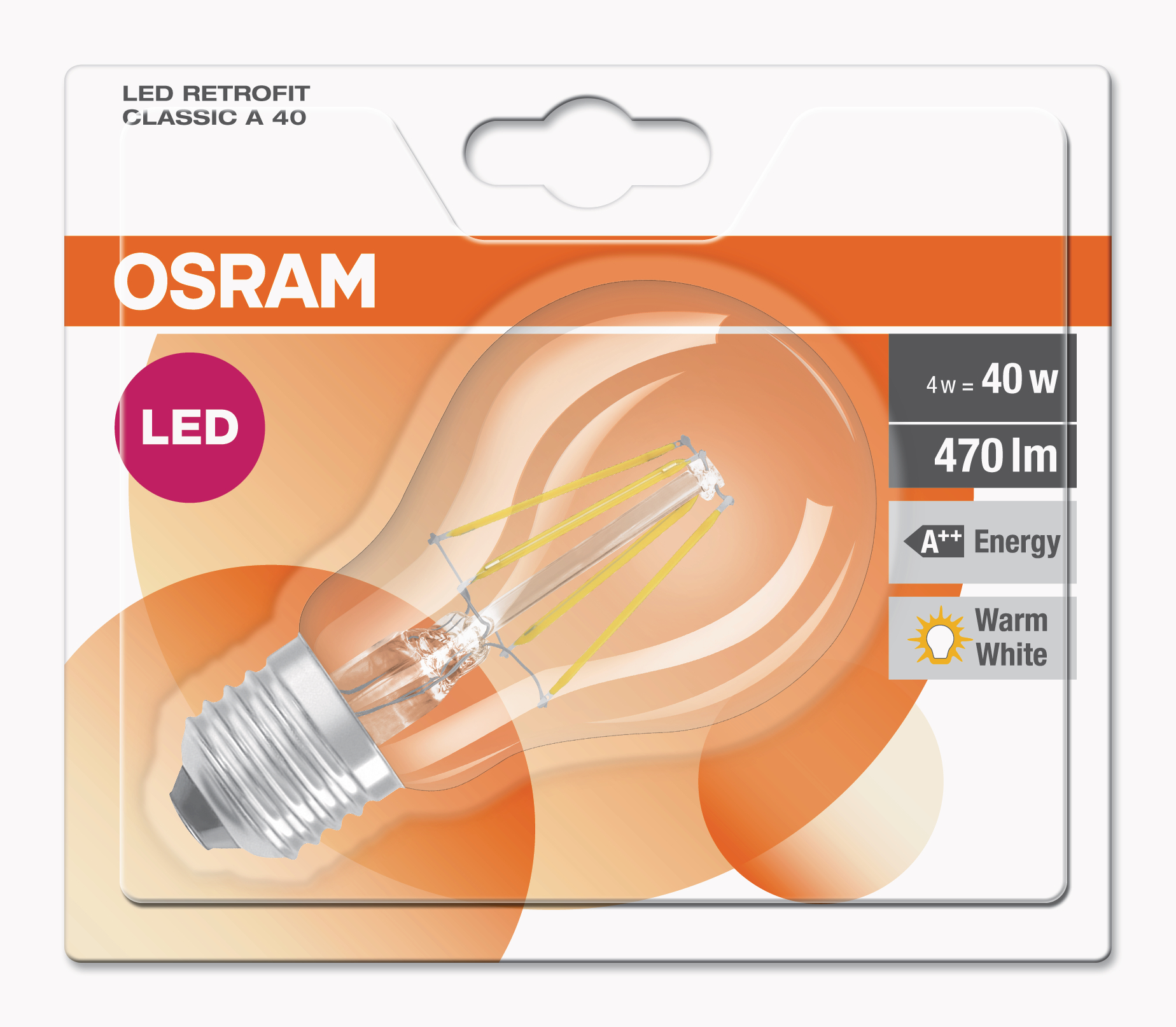 Osram LED Retro Standard 4W E27 - 2