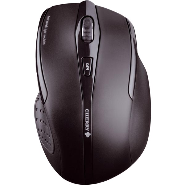 CHERRY MW3000, trådlös optisk mus, 4-knappar+scroll, USB, svart - 3