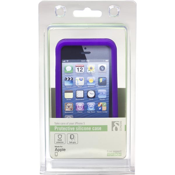 Deltaco sillikonskal till iPhone 5, lila - 2