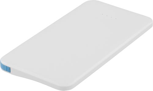 STREETZ Powerbank, 5000mAh, Li-Ion, USB 5V 1A, vit - 4