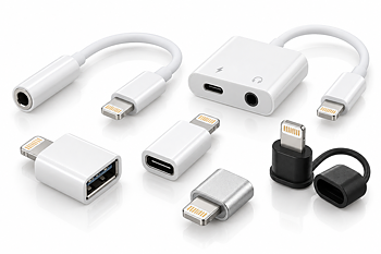 Lightning-adaptrar & tillbehör