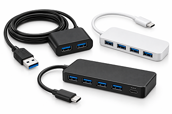 USB-hubbar & dockor
