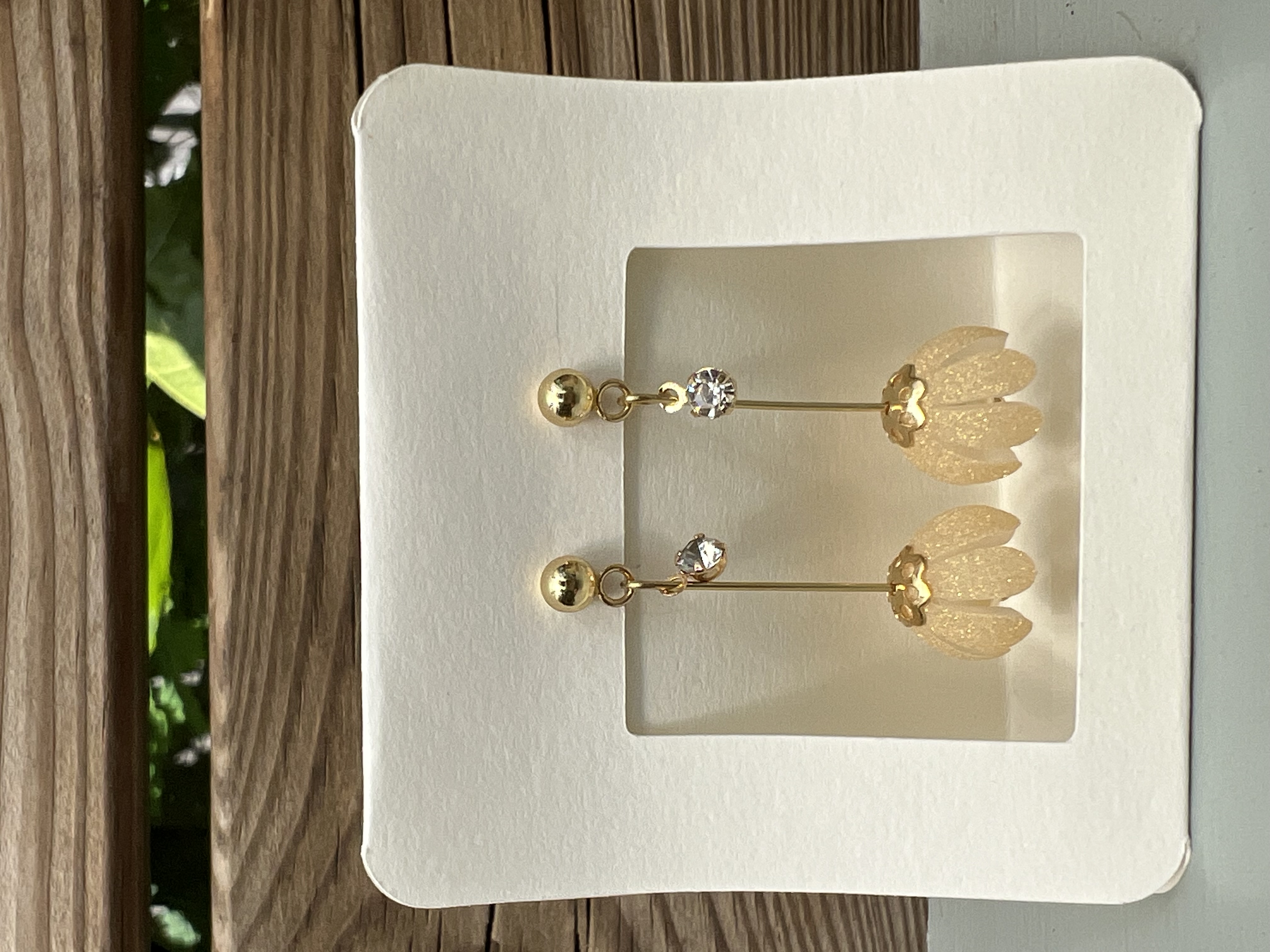 Flowerclock, gold