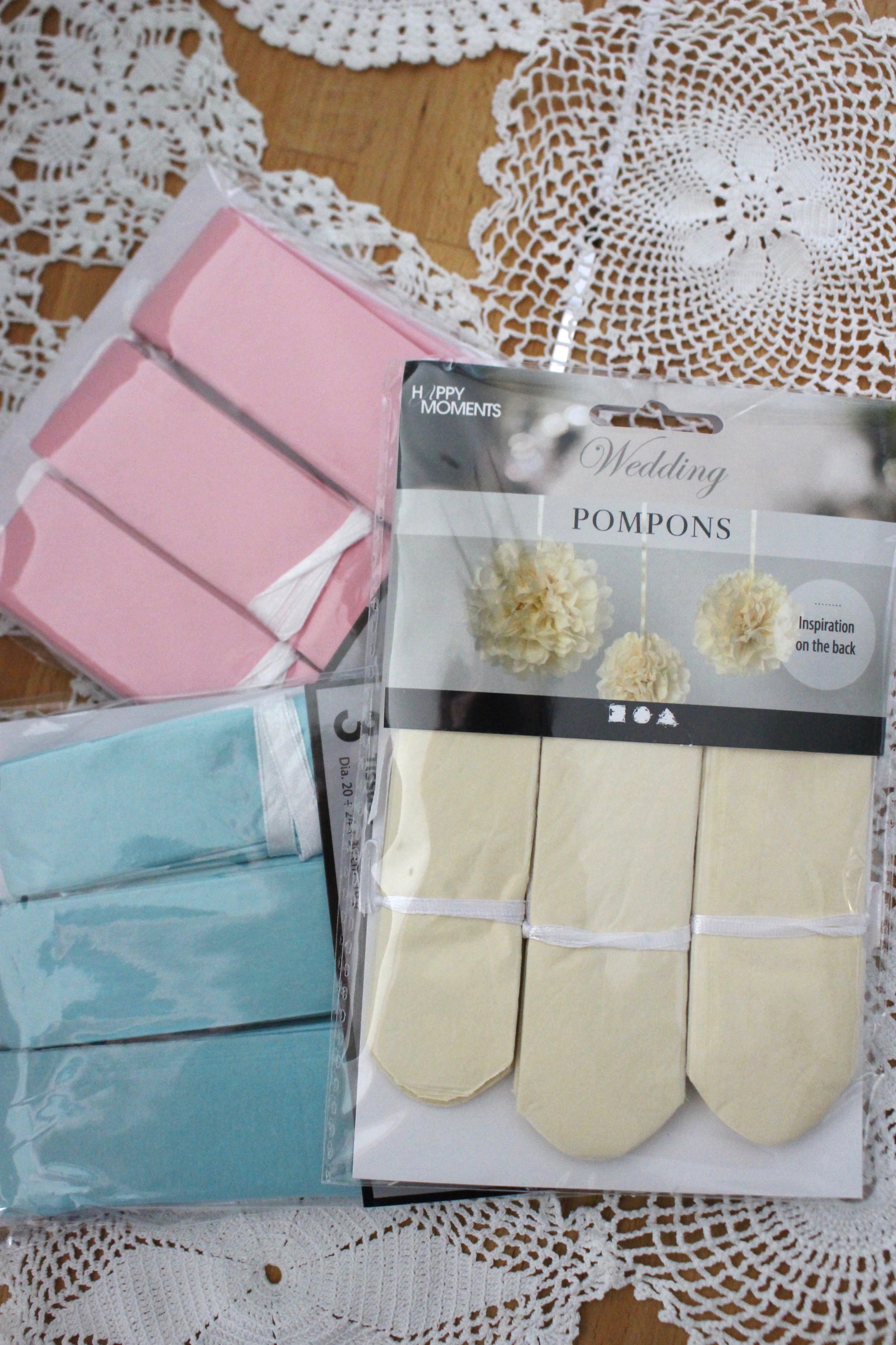 Pom Poms i papper