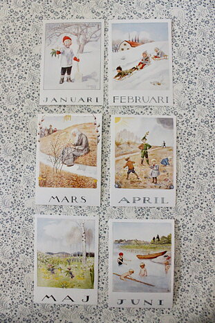 Månadsvykort, Elsa Beskow