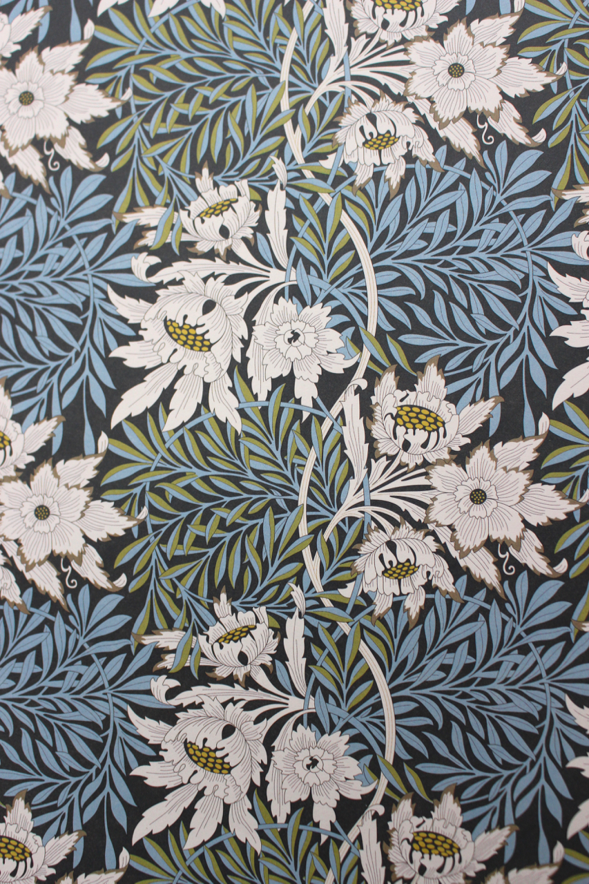 William Morris, blå vit grön