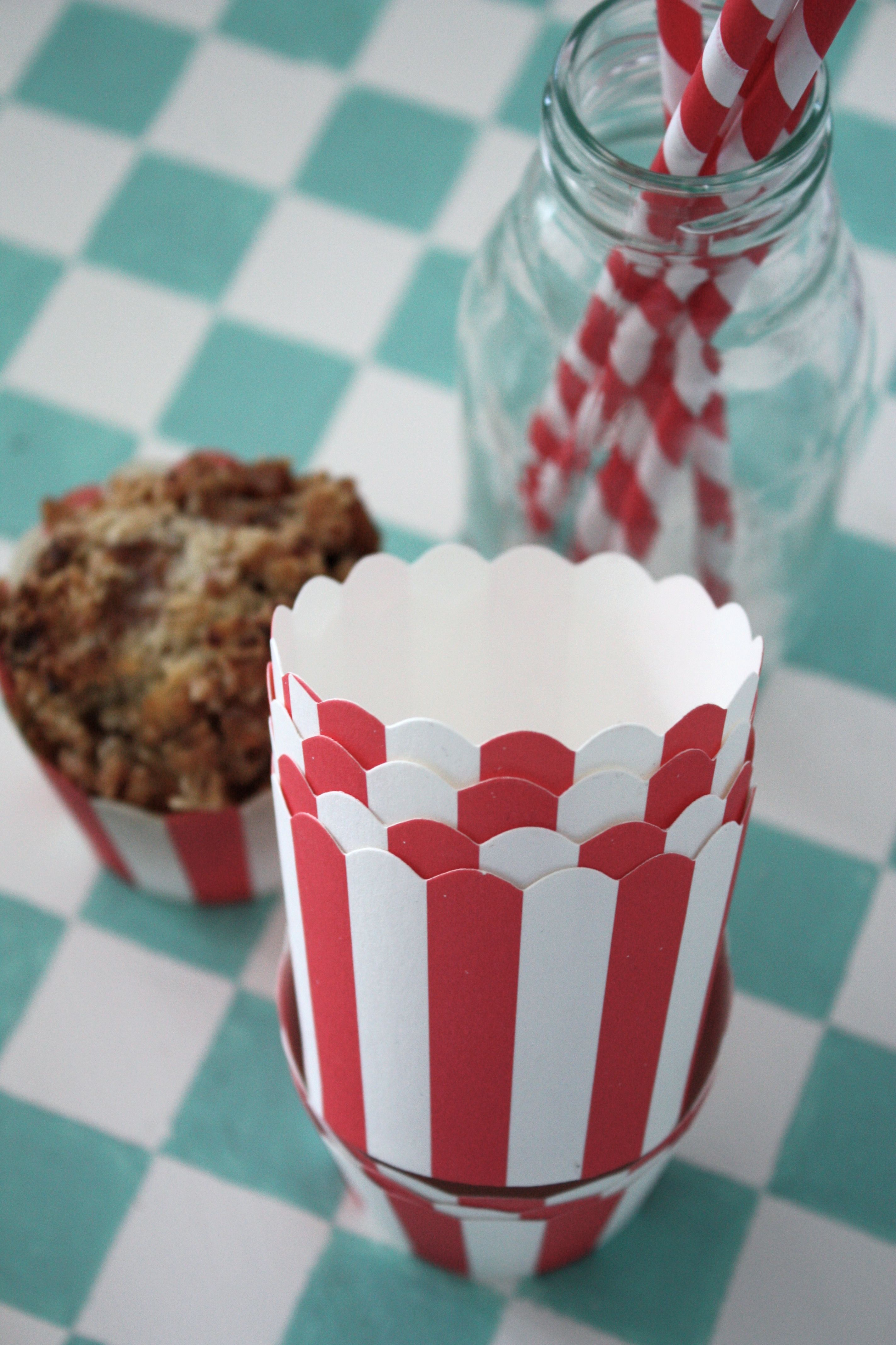 Muffinsformar, röda