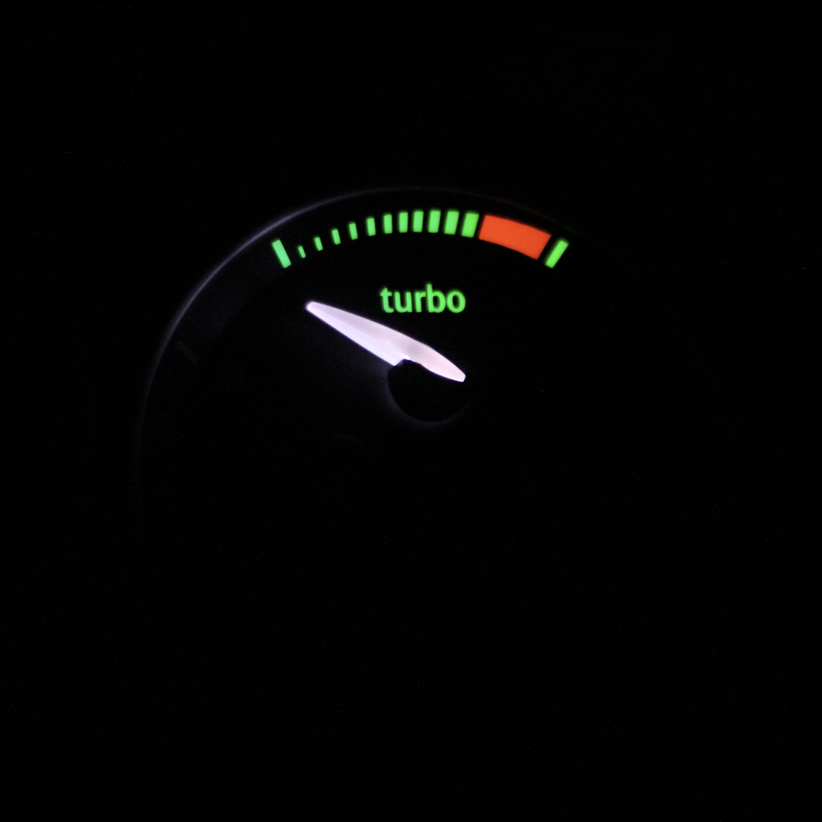 Turbo gauge lights up when dorr opens