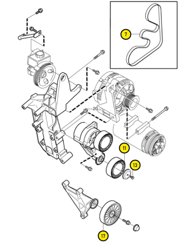 Drive belt kit - 2