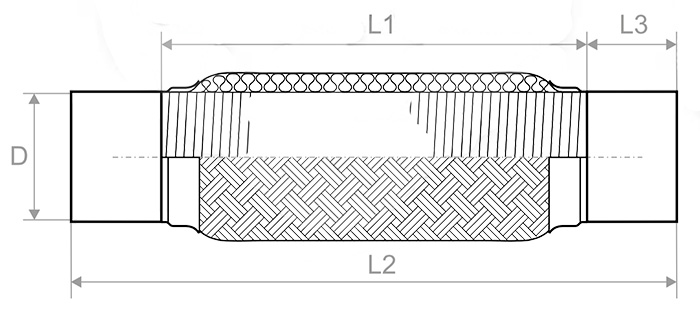  Flex tube 2" 250mm - 2