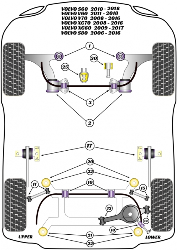 Lower Engine Mount Insert (25) - 4