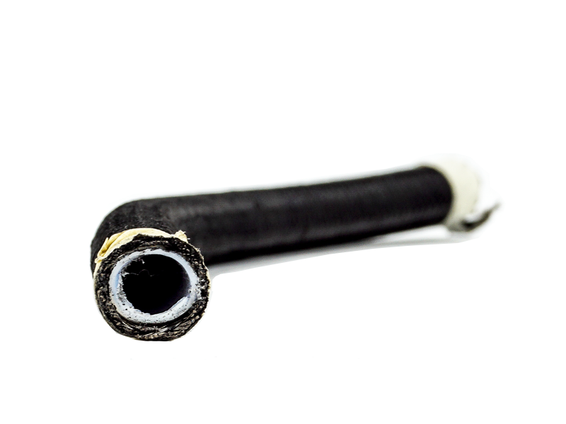 AN12 Stainless with black nylon PTFE hose - 2