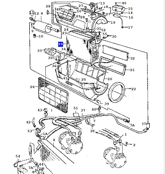 Evaporator A/C 9000 85-91