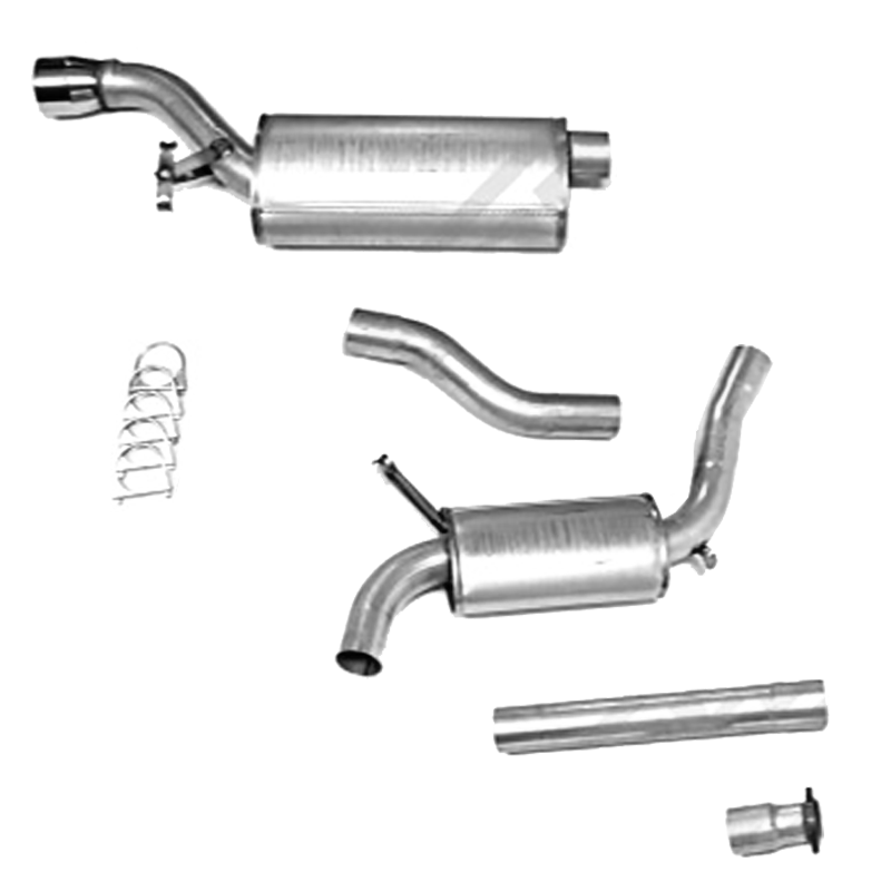 3" Sport exhaust cat back CS 9000T CS 1992-1998 front mounted cat