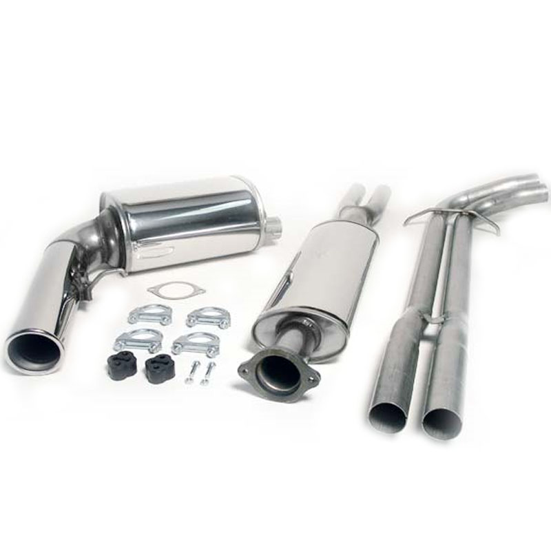 2,5" Sportavgassystem halvsats rostfritt