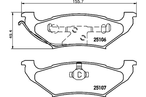 BROMSKLOTSSATS - 2