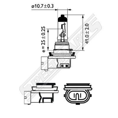Xenon look bulb H8 12V 35W - 2