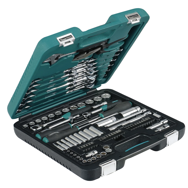Socket wrench set 3/8 "+ 1/4" 89D