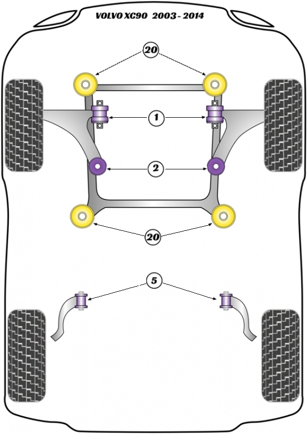 Front Wishbone Front Bush (1) - 3