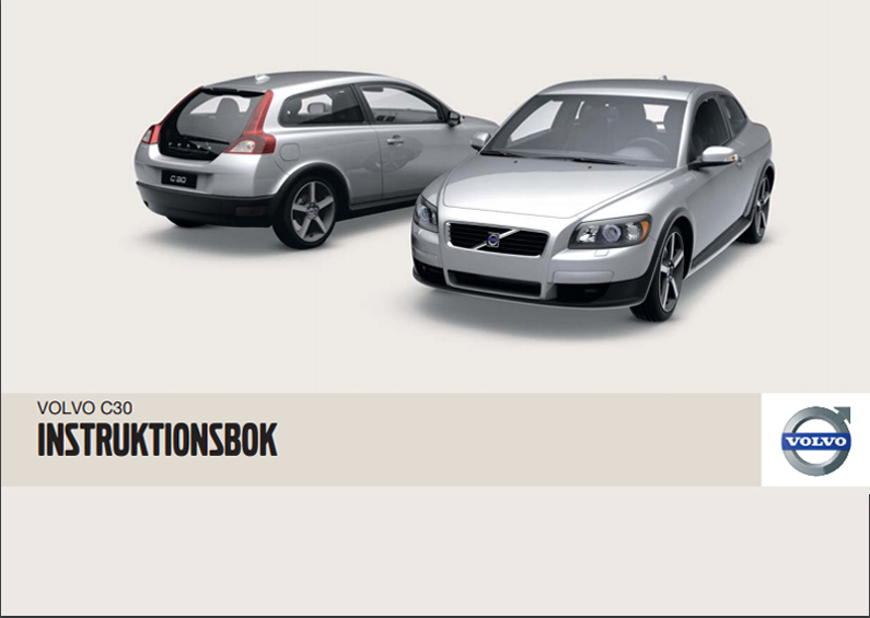 Ägarmanual Volvo C30 2009