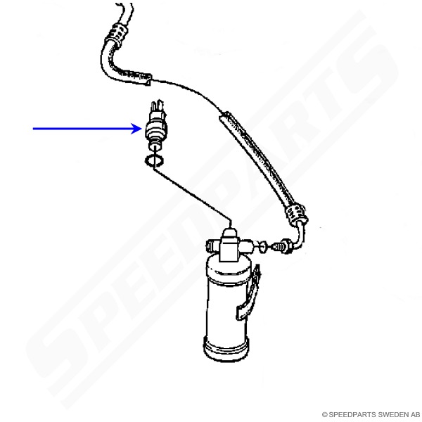 Pressure switch A/C 900 81-93 9000 85-82 (5) - 2