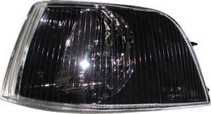 Corner lamp black rim left Volvo S40, V40 2001-2004