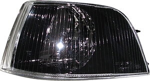 Corner lamp black rim left Volvo S40, V40 2001-2004