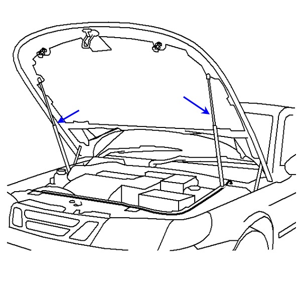 Gas spring hood 9-5 - 2